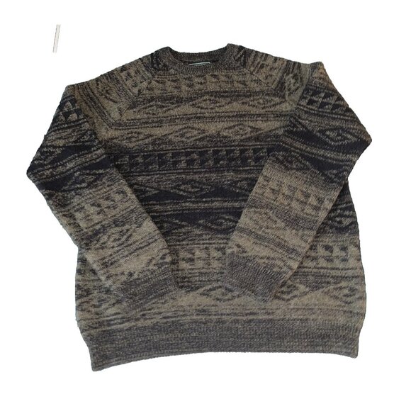 VISSLA Other - Vissla Creators Mesa Long Sleeve Sweater Subtle Geometric Pattern Grey Size L